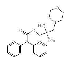 (2,2-dimethyl-3-morpholin-4-yl-propyl) 2,2-diphenylacetate structure