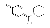 4-[piperidin-1-yl(sulfanyl)methylidene]cyclohexa-2,5-dien-1-one Structure