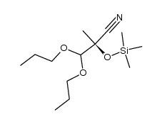 (S)-(+)-2-trimethylsiloxy-2-methyl-3,3-dipropoxypropionitrile Structure