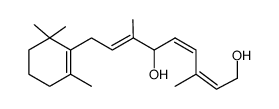 2,4Z,7E,-3,7-dimethyl-9-(2,6,6-trimethyl-1-cyclohexen-1-yl)-2,4,7-nonatriene-1,6-diol Structure