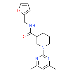 3-Piperidinecarboxamide,1-(4,6-dimethyl-2-pyrimidinyl)-N-(2-furanylmethyl)-(9CI)结构式