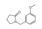 1-[(3-methoxyphenyl)methyl]pyrrolidin-2-one Structure