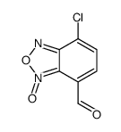 7-chloro-3-oxido-2,1,3-benzoxadiazol-3-ium-4-carbaldehyde结构式