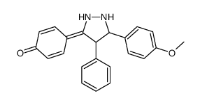 4-[5-(4-methoxyphenyl)-4-phenylpyrazolidin-3-ylidene]cyclohexa-2,5-dien-1-one结构式