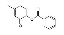 (4-methyl-2-oxocyclohex-3-en-1-yl) benzoate结构式