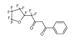 1-phenyl-4-(α-perfluorotetrahydrofuryl)-4,4-difluorobutane-1,3-dione Structure