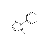 3-methyl-2-phenyl-1,3-thiazol-3-ium,iodide Structure