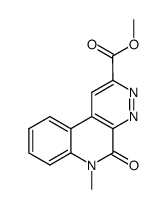 6-methyl-5-oxo-5,6-dihydro-pyridazino[3,4-c]quinoline-2-carboxylic acid methyl ester Structure