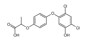 2-[4-(2,4-dichloro-5-hydroxyphenoxy)phenoxy]propanoic acid结构式