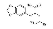 2-(1,3-benzodioxol-5-yl)-5-bromocyclohex-3-ene-1-carboxylic acid Structure