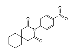 3-(4-nitrophenyl)-3-azaspiro[5.5]undecane-2,4-dione Structure