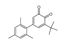 3-tert-Butyl-5-(2,4,6-trimethyl-phenyl)-[1,2]benzoquinone结构式