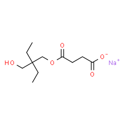 Succinic acid 1-sodium 4-(2,2-diethyl-3-hydroxypropyl) ester salt structure