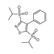 4-phenyl-3,5-bis-(propane-2-sulfonyl)-isothiazole结构式