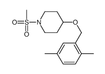 4-[(2,5-dimethylphenyl)methoxy]-1-methylsulfonylpiperidine Structure