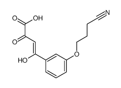 4-[3-(3-cyanopropoxy)phenyl]-4-hydroxy-2-oxobut-3-enoic acid Structure