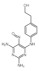 Benzeneethanol,4-[(2,6-diamino-5-nitroso-4-pyrimidinyl)amino]-结构式