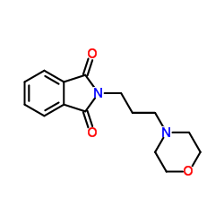 2-(3-吗啉代丙基)异二氢吲哚-1,3-二酮结构式