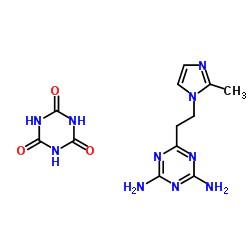 1,3,5-Triazinane-2,4,6-trione-6-[2-(2-methyl-1H-imidazol-1-yl)ethyl]-1,3,5-triazine-2,4-diamine (1:1) structure