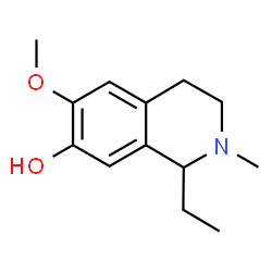 7-Isoquinolinol,1-ethyl-1,2,3,4-tetrahydro-6-methoxy-2-methyl-(9CI) Structure