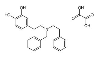 4-[2-[benzyl(2-phenylethyl)amino]ethyl]benzene-1,2-diol,oxalic acid Structure