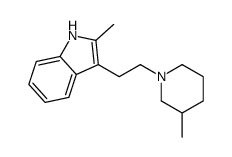 2-Methyl-3-(2-(3-methyl-1-piperidinyl)ethyl)-1H-indole Structure