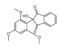 2-hydroxy-2-(2,4,6-trimethoxyphenyl)indene-1,3-dione Structure