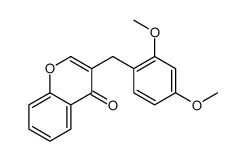 3-[(2,4-dimethoxyphenyl)methyl]chromen-4-one结构式