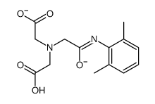 2-[carboxylatomethyl-[2-(2,6-dimethylanilino)-2-oxoethyl]amino]acetate Structure