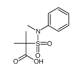 2-methyl-2-[methyl(phenyl)sulfamoyl]propanoic acid Structure