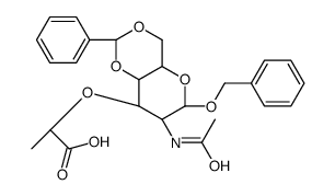 苄基N-乙酰基-4,6-O-亚苄基-Α-异麦芽糖酸结构式