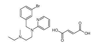 2-[(3-bromophenyl)methyl-pyridin-2-ylamino]ethyl-ethyl-methylazanium,(Z)-4-hydroxy-4-oxobut-2-enoate结构式