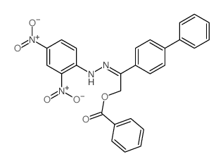 Acetophenone,2-hydroxy-4'-phenyl-, (2,4-dinitrophenyl)hydrazone, benzoate (8CI)结构式