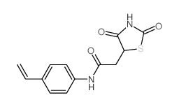 5-Thiazolidineacetamide,N-(4-ethenylphenyl)-2,4-dioxo-结构式