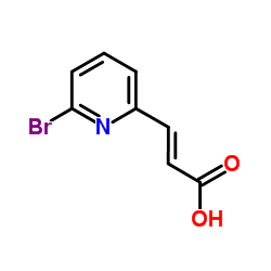 (2E)-3-(6-Bromo-2-pyridinyl)acrylic acid Structure