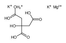 magnesium,dipotassium,hydron,2-hydroxypropane-1,2,3-tricarboxylate Structure