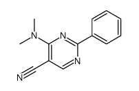 4-(dimethylamino)-2-phenylpyrimidine-5-carbonitrile结构式