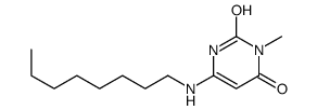 3-methyl-6-(octylamino)-1H-pyrimidine-2,4-dione Structure