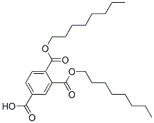 1,2,4-Benzenetricarboxylic acid hydrogen 1,2-dioctyl ester structure