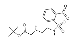 tert-butyl [2-(2-nitrophenylsulfonylamino)ethylamino]acetate结构式