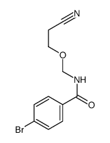 4-bromo-N-(2-cyanoethoxymethyl)benzamide结构式