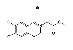 6,7-Dimethoxy-(2-methoxycarbonylmethyl)-3,4-dihydroisoquinolin-2-ium bromide Structure