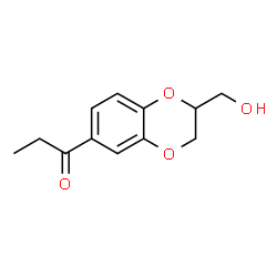 1-Propanone,1-[2-(hydroxymethyl)-1,4-benzodioxan-6-yl]- (3CI) Structure