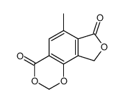 6-methyl-9H-[1,3]dioxino[4,5-e]isobenzofuran-4,7-dione结构式