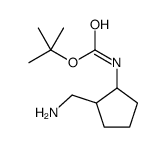 2-(BOC-AMINO)-CYCLOPENTANEMETHANAMINE structure