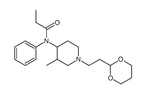 N-[1-[2-(1,3-dioxan-2-yl)ethyl]-3-methylpiperidin-4-yl]-N-phenylpropanamide Structure