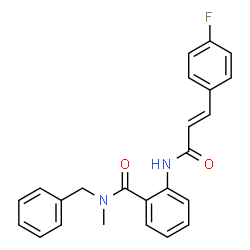 N-benzyl-2-{[3-(4-fluorophenyl)acryloyl]amino}-N-methylbenzamide Structure