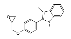 3-methyl-2-[4-(oxiran-2-ylmethoxy)phenyl]-1H-indole结构式