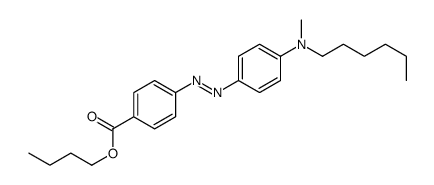 butyl 4-[[4-[hexyl(methyl)amino]phenyl]diazenyl]benzoate Structure