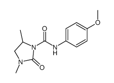 N-(4-methoxyphenyl)-3,5-dimethyl-2-oxoimidazolidine-1-carboxamide结构式